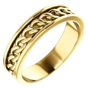 gold chain ring