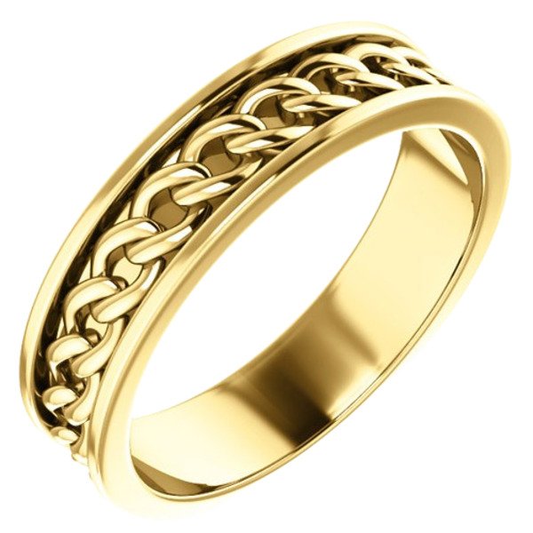 gold chain ring