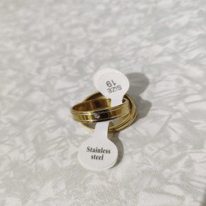 golden Stainless Steel ring