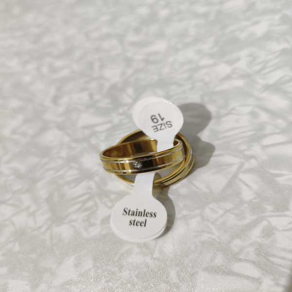 golden Stainless Steel ring